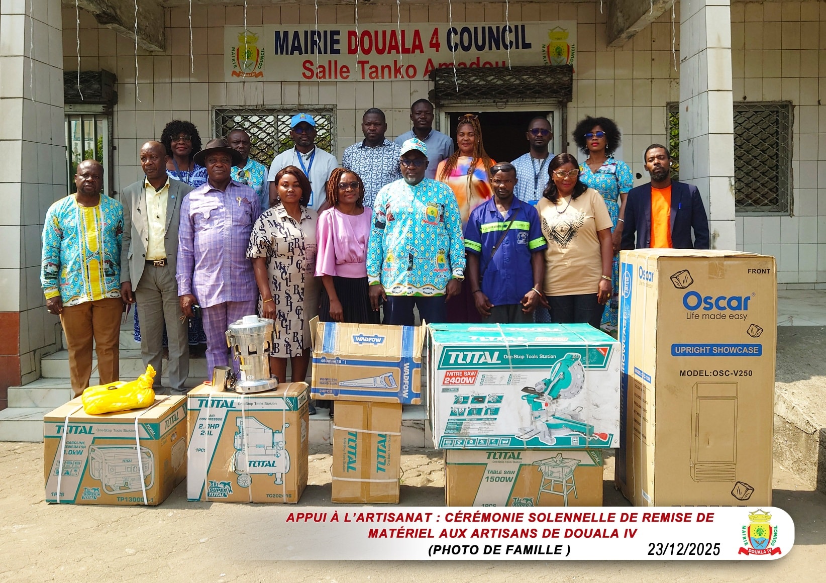 Appui à l’Artisanat : la Mairie de Douala IV remet des dons aux artisans